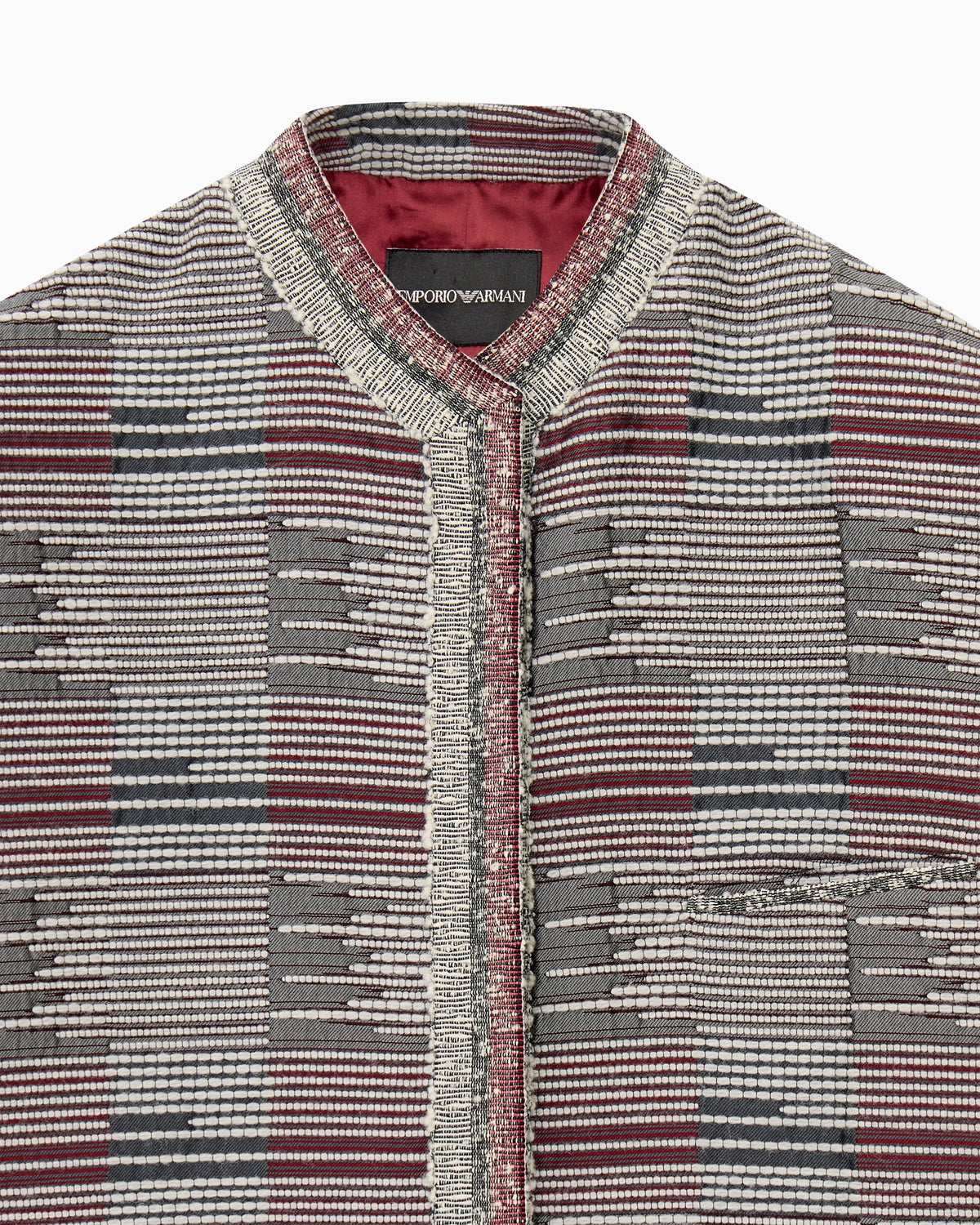Blazer with irregular geometry jacquard in regular fit