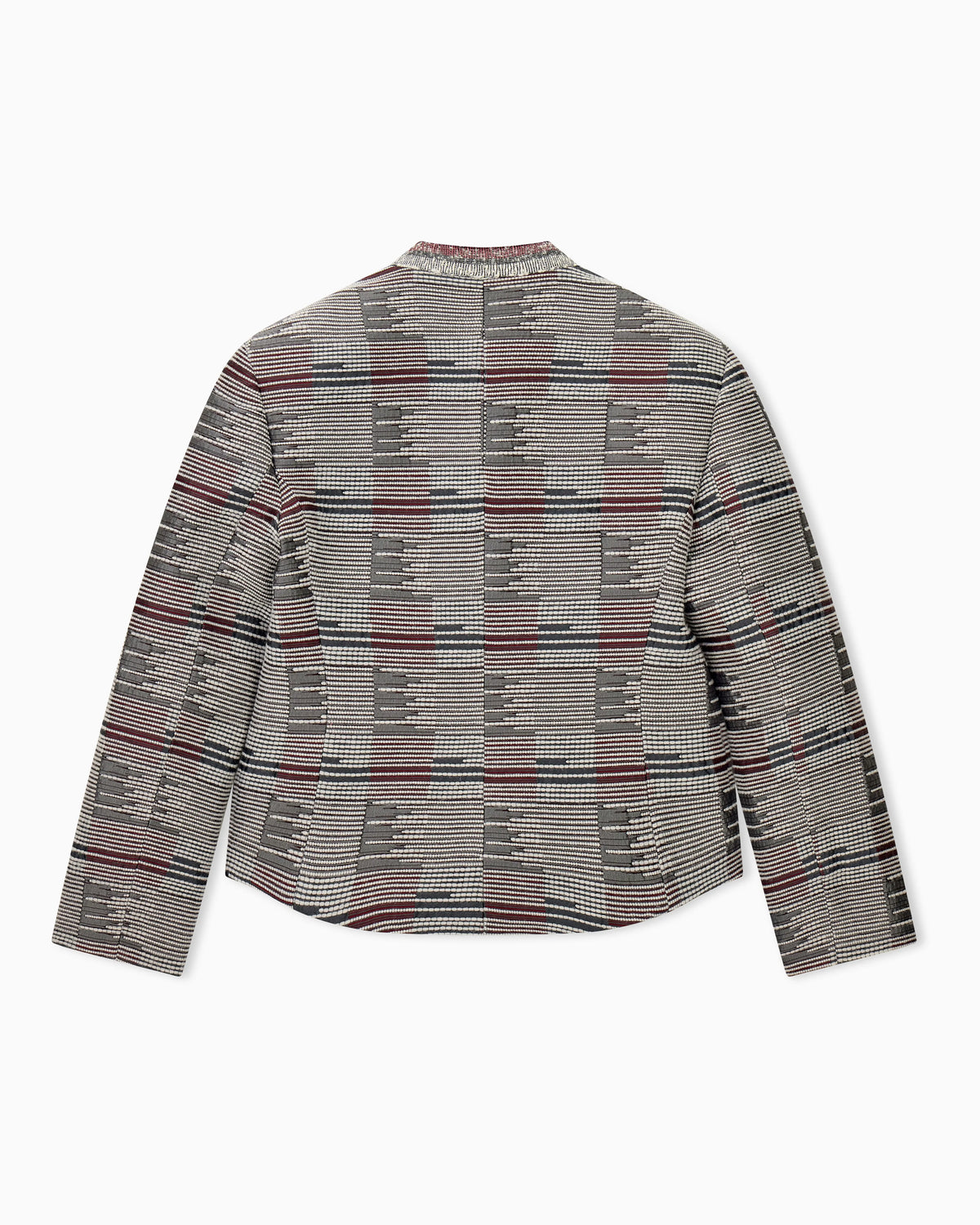 Blazer with irregular geometry jacquard in regular fit