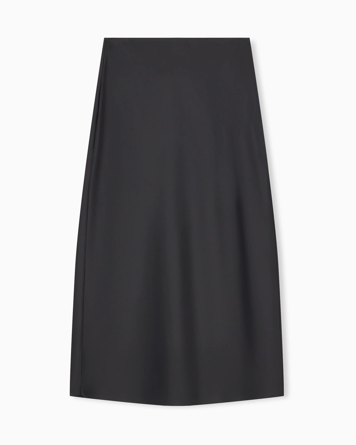 Unlined skirt in techno twill with side zipper and hook