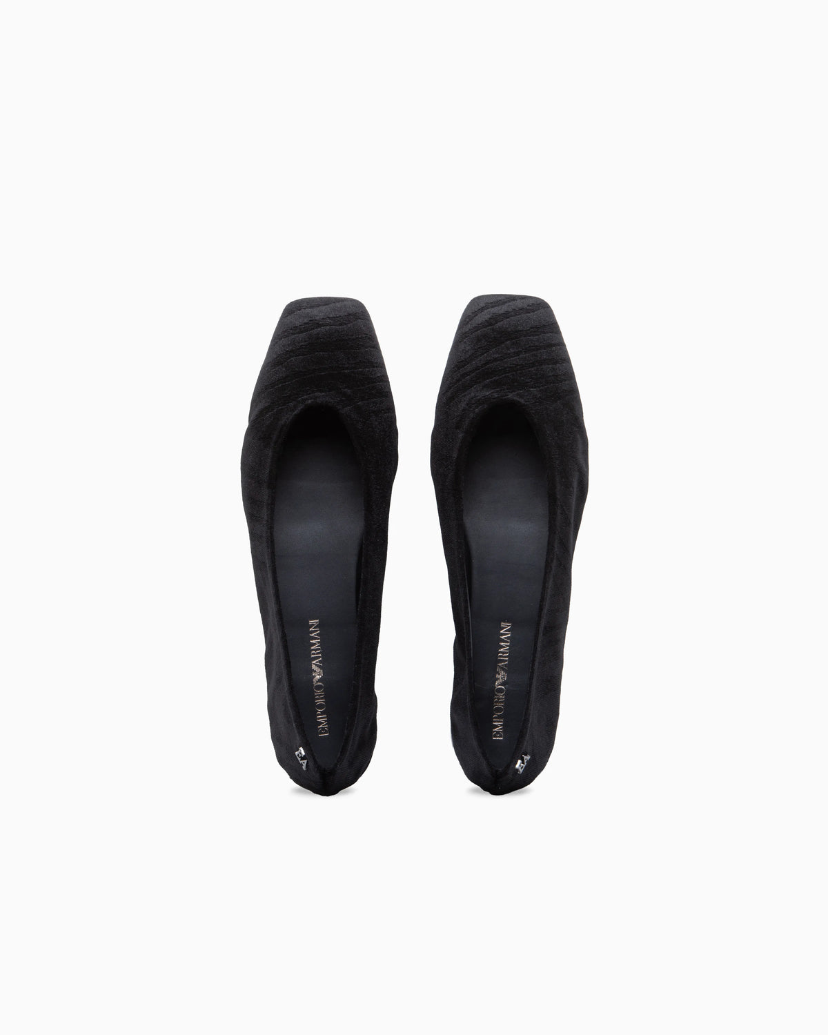 Ballet flats in animalier velvet with a leather sole