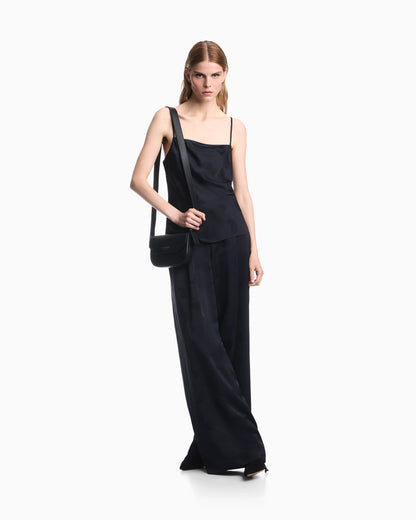 Satin jacquard paisley all-over top Boteh Capsule