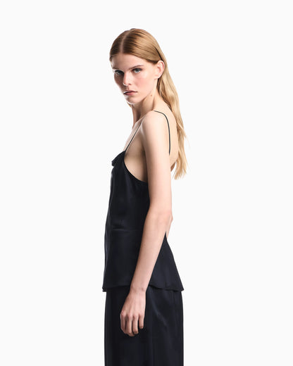 Satin jacquard paisley all-over top Boteh Capsule