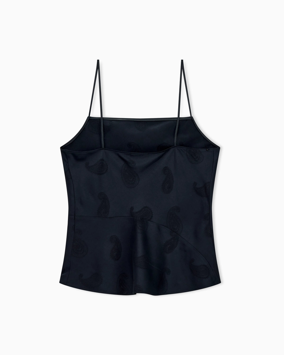 Satin jacquard paisley all-over top Boteh Capsule