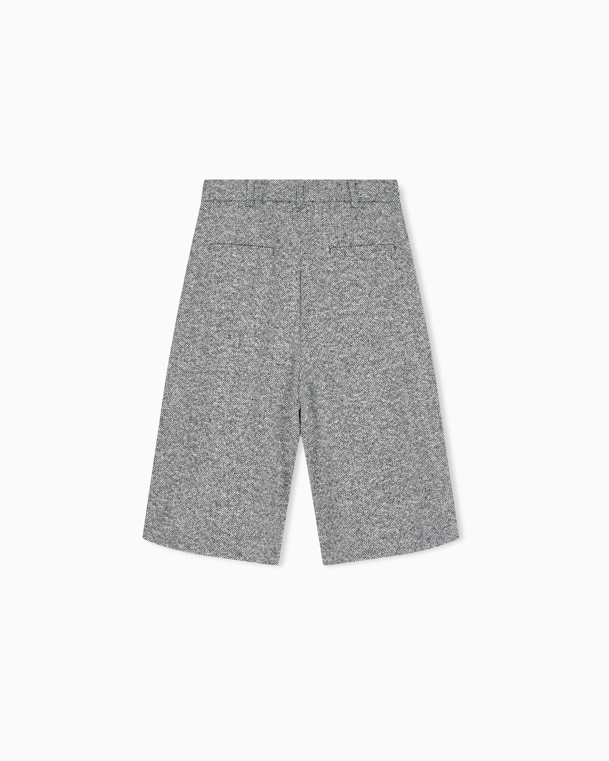 Tweed Bermuda shorts with pleats