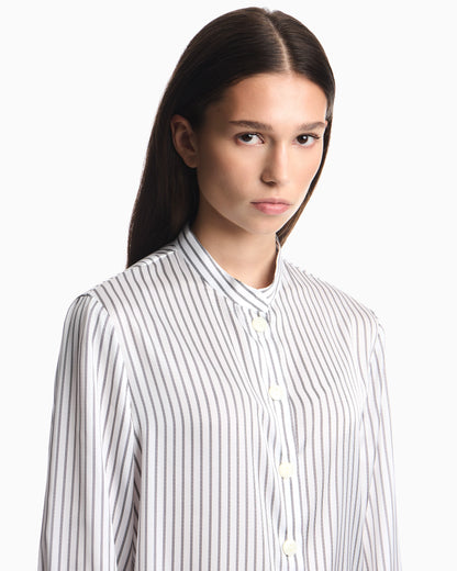 Striped jacquard shirt