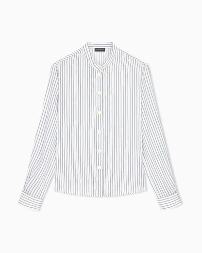 Striped jacquard shirt