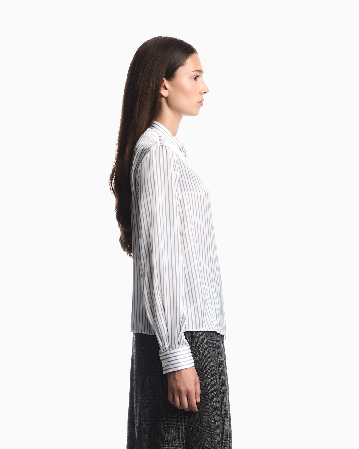 Striped jacquard shirt