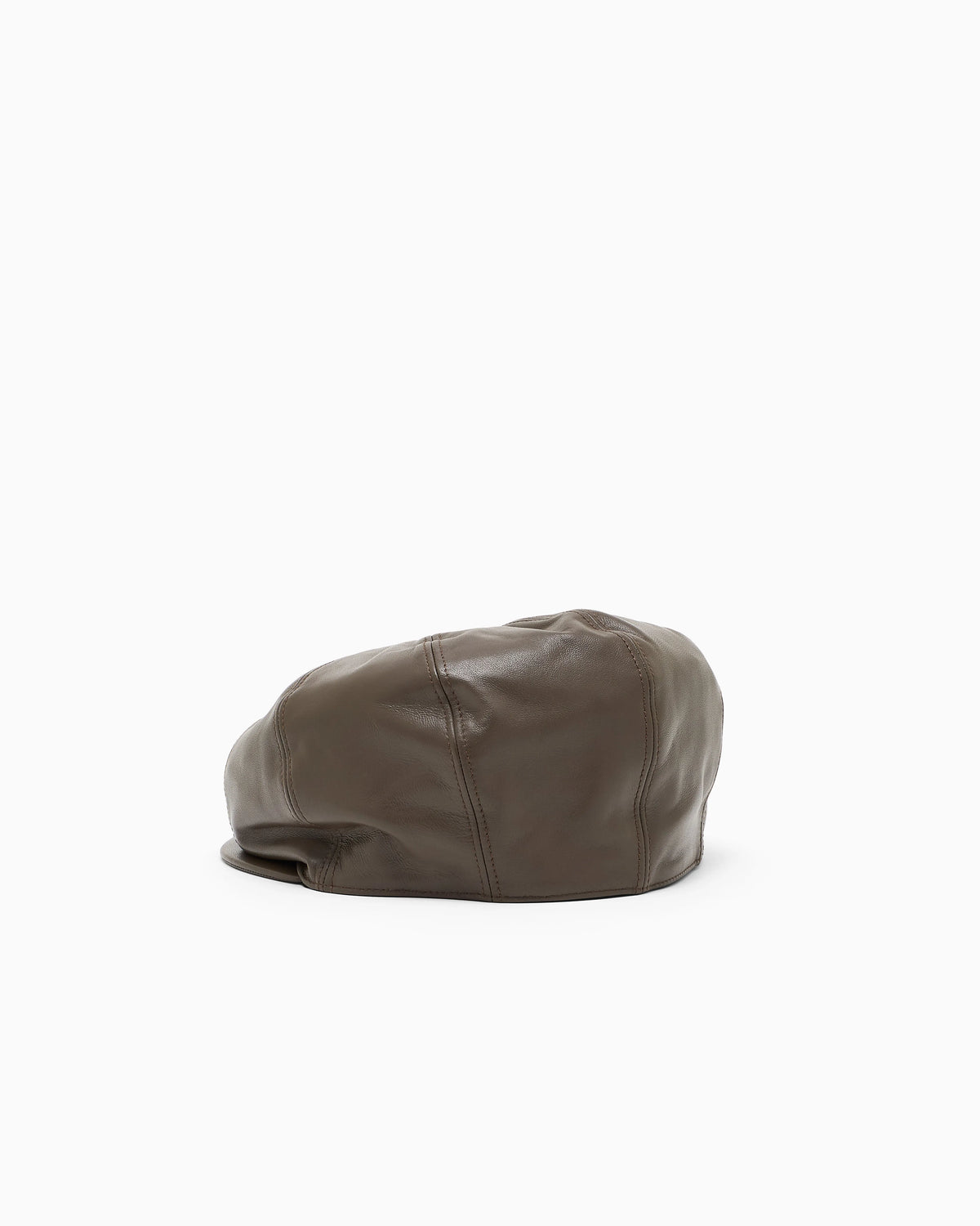 Nappa leather flat cap