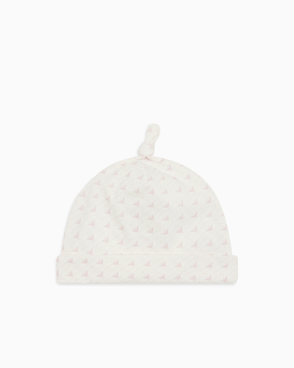 Jersey beanie with op-art eagles