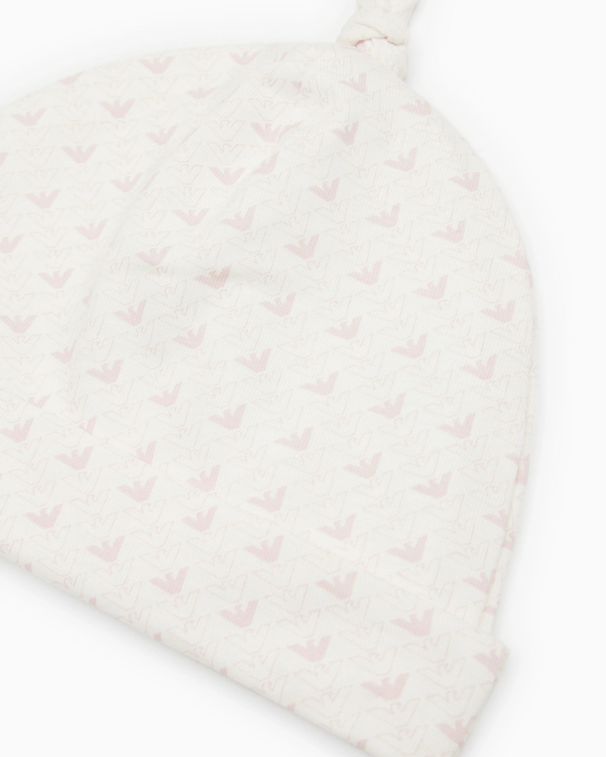 Jersey beanie with op-art eagles