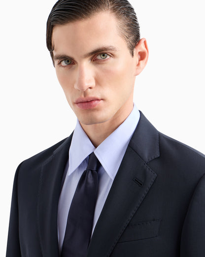 Single-breasted Soft line suit in virgin wool