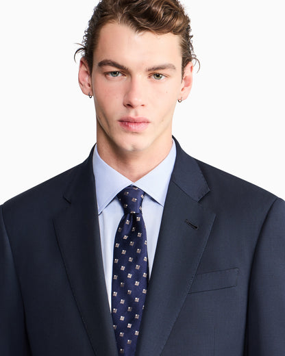 Single-breasted Soft line suit in virgin wool
