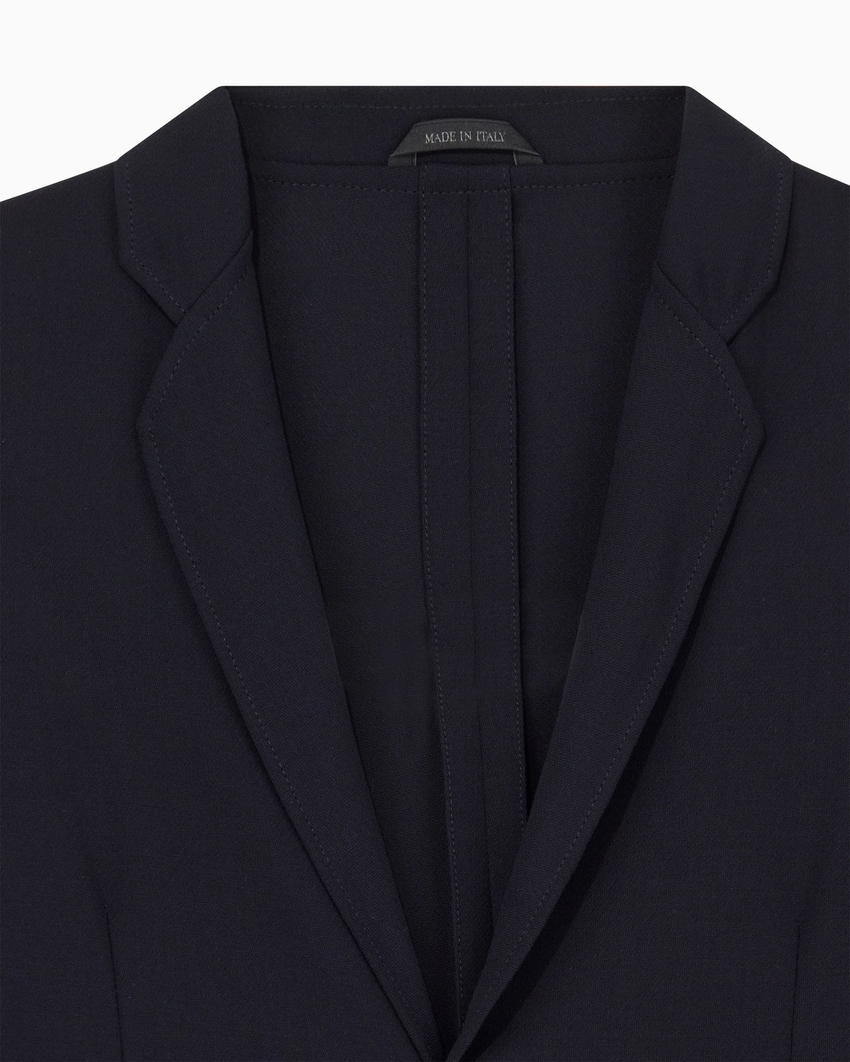 Wool crêpe single-breasted jacket