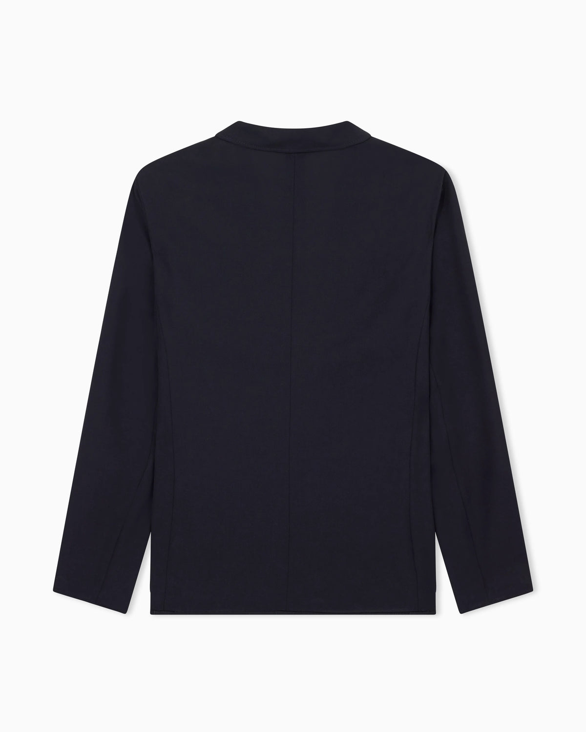 Wool crêpe single-breasted jacket