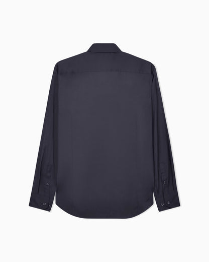 Slim fit-shirt in stretch cotton poplin