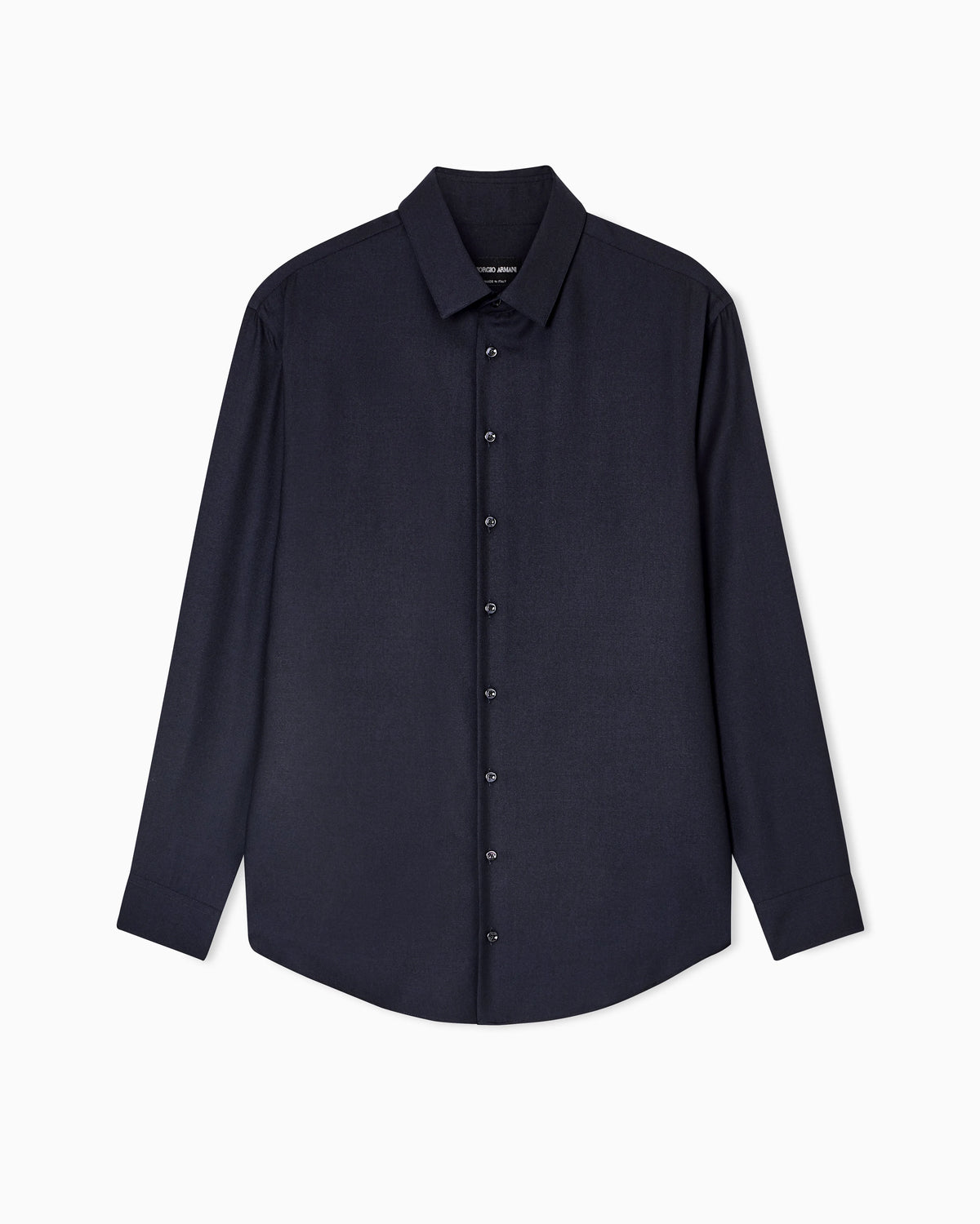Regular-fit shirt in cashmere and silk twill