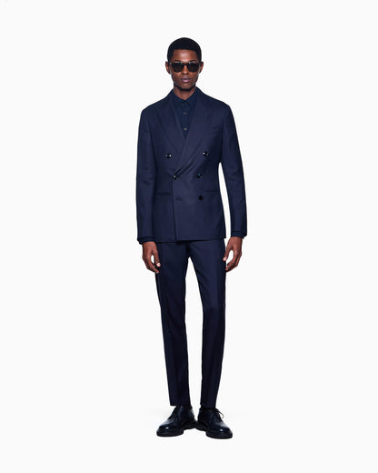 Regular fit cotton seersucker shirt
