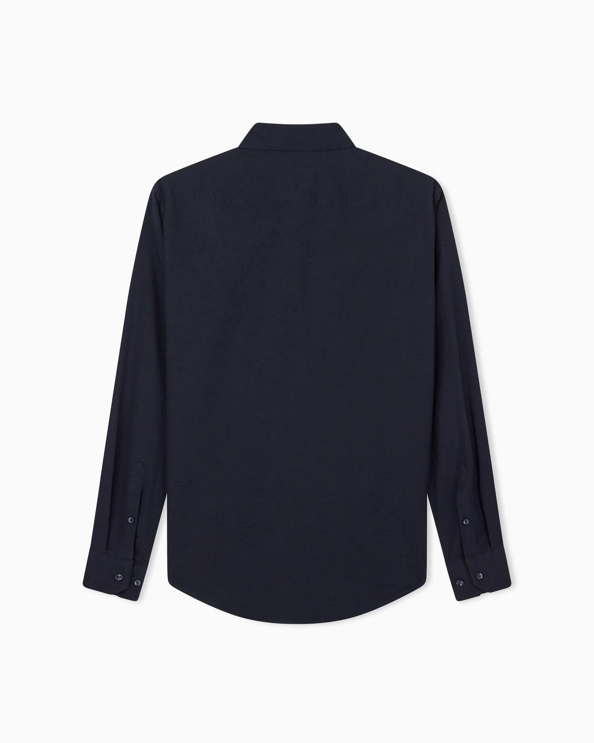 Regular fit cotton seersucker shirt