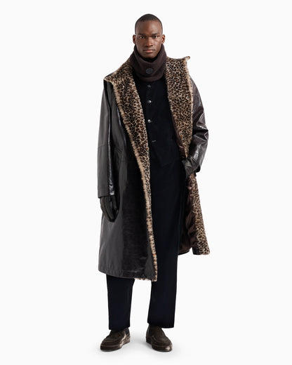 Velvet, flat-front trousers