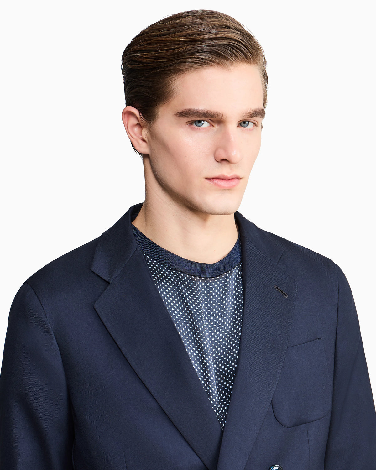 Upton Line double-breasted jacket in cashmere