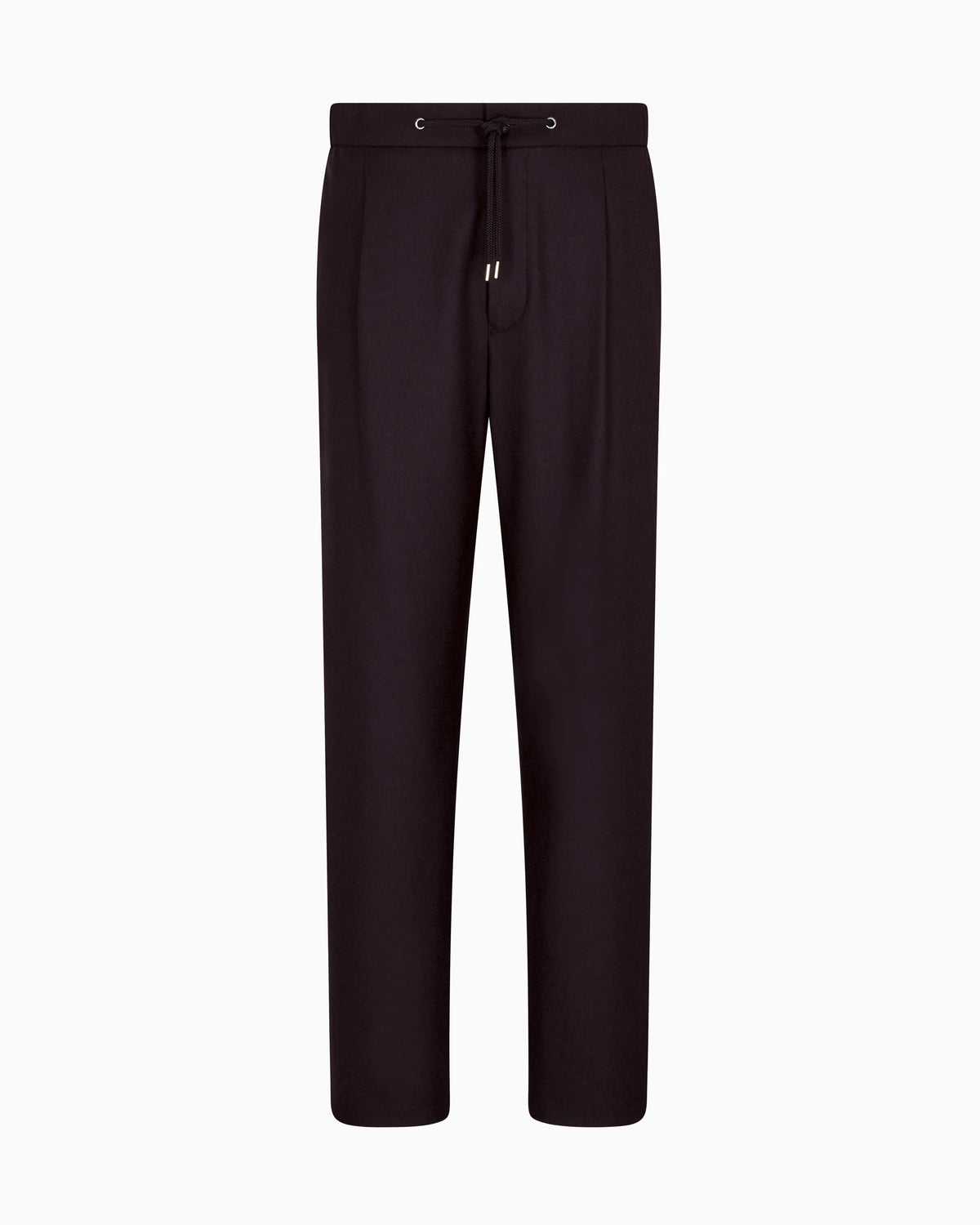 Trouser Cashmere regular fit solid stretch drap