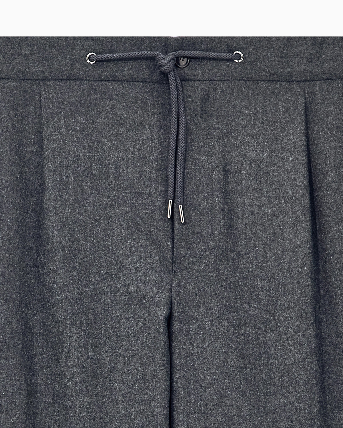 Trouser Cashmere regular fit solid stretch drap