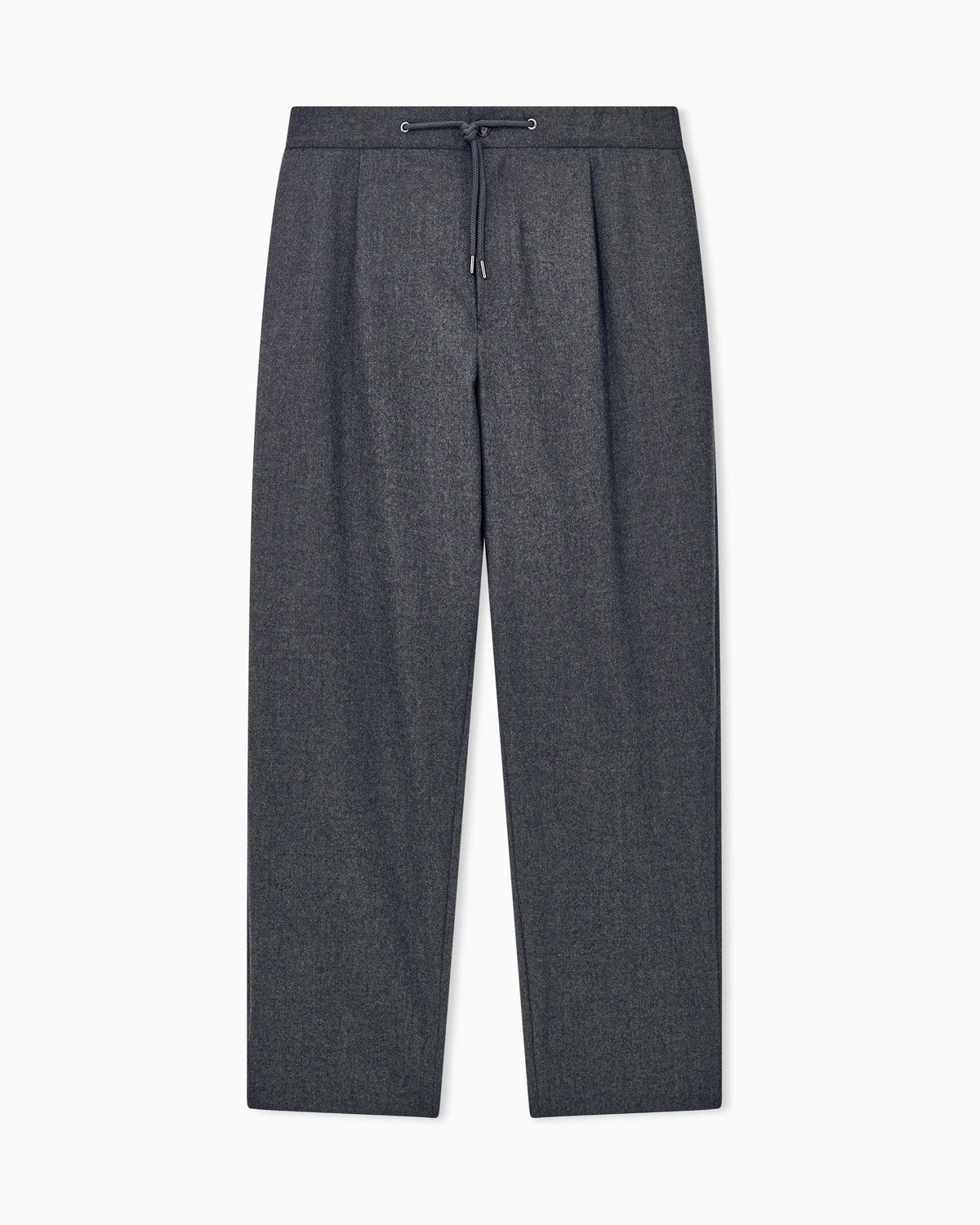 Trouser Cashmere regular fit solid stretch drap