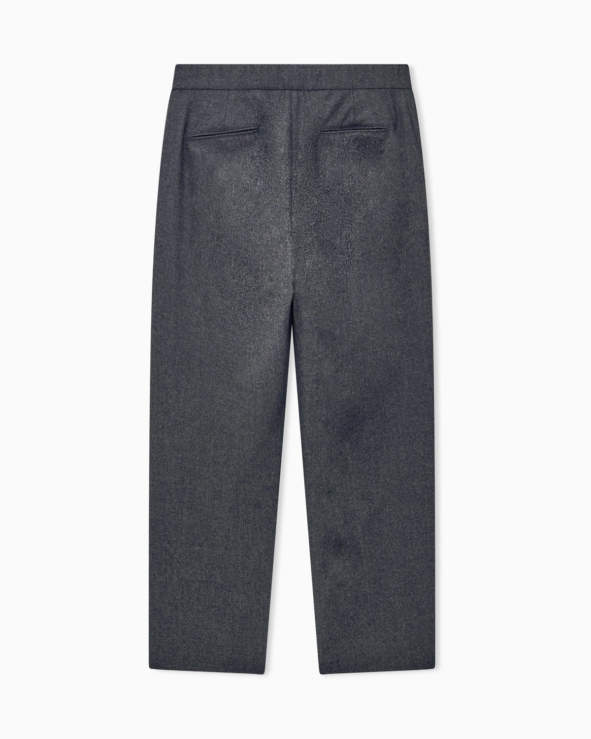 Trouser Cashmere regular fit solid stretch drap