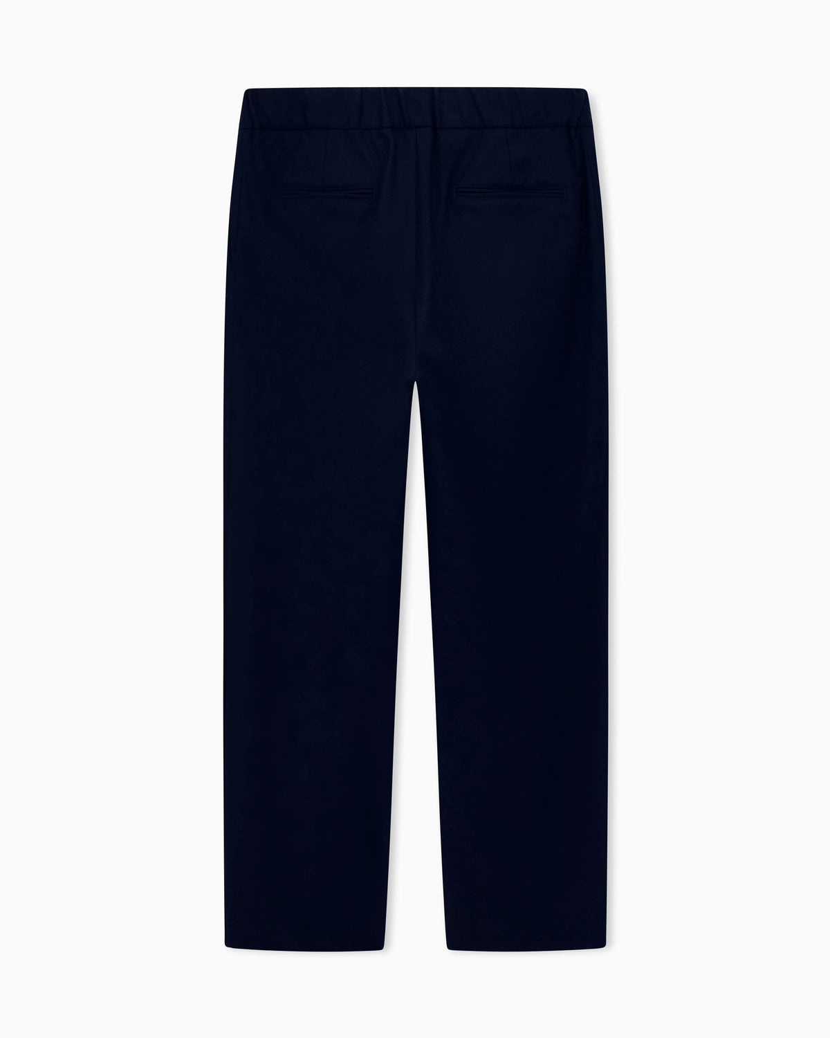 Trouser Cashmere regular fit solid stretch drap