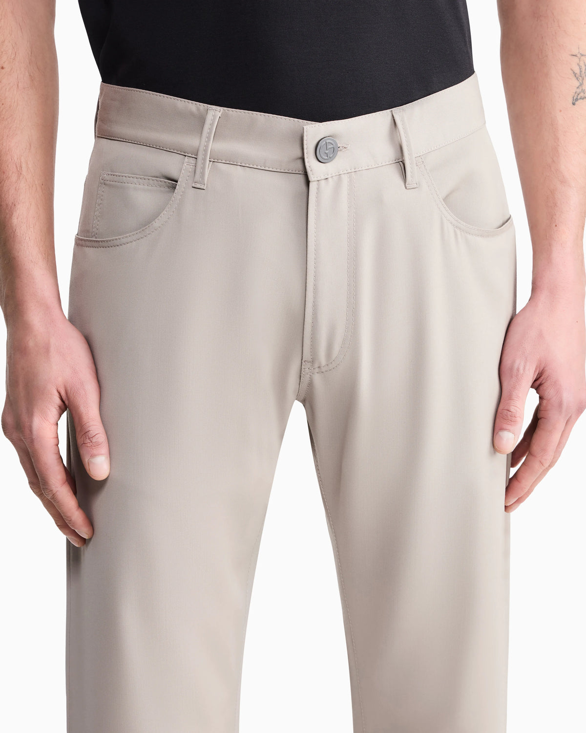 Five-pocket trousers in lightweight virgin wool