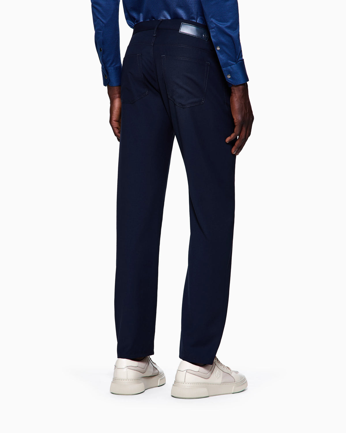 Five-pocket trousers in lightweight virgin wool