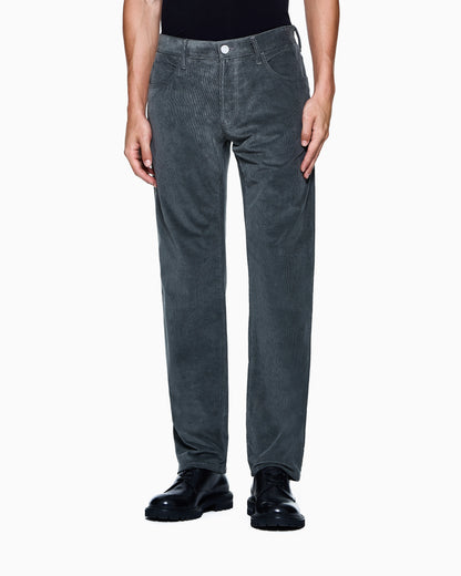 Five-pocket corduroy trousers in a cashmere blend