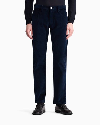 Five-pocket corduroy trousers in a cashmere blend