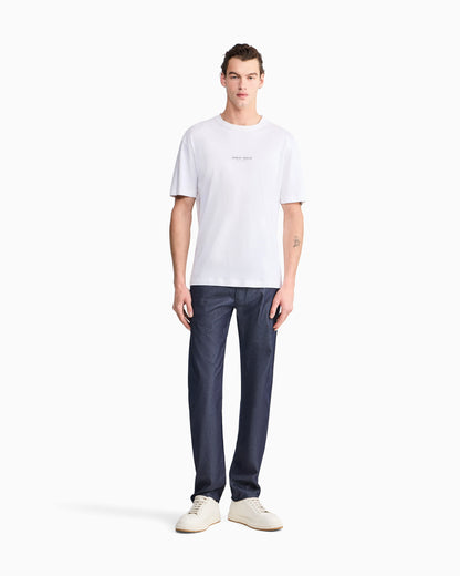 Stretch cotton denim twill jeans