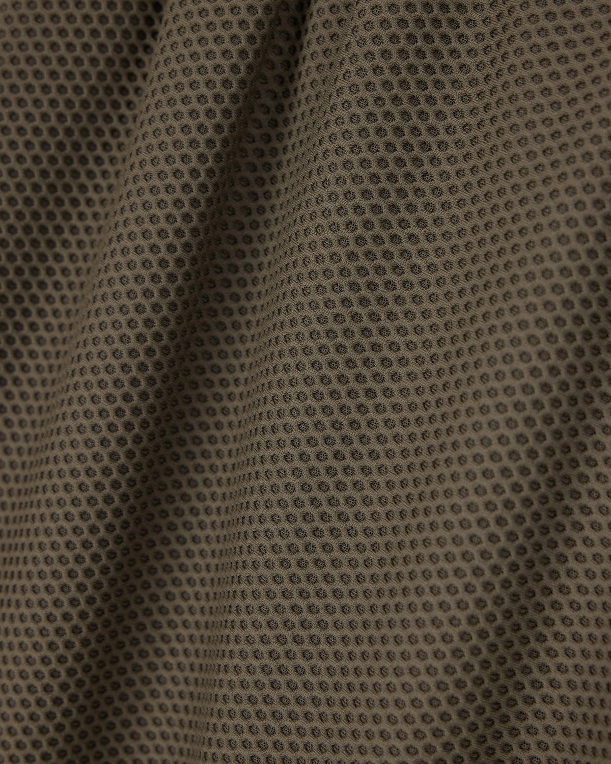 Flat front trousers in a technical gaufré honeycomb fabric