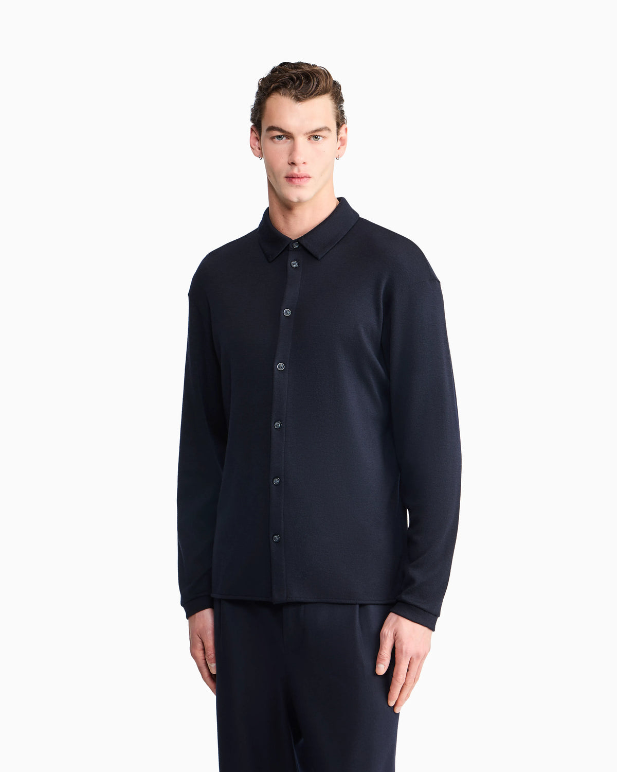 Shirt Cashmere interlock jersey regular fit