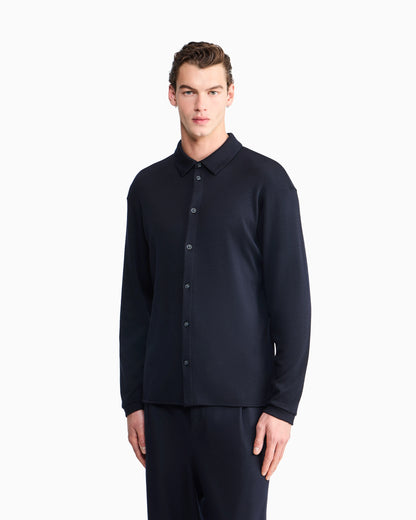 Shirt Cashmere interlock jersey regular fit