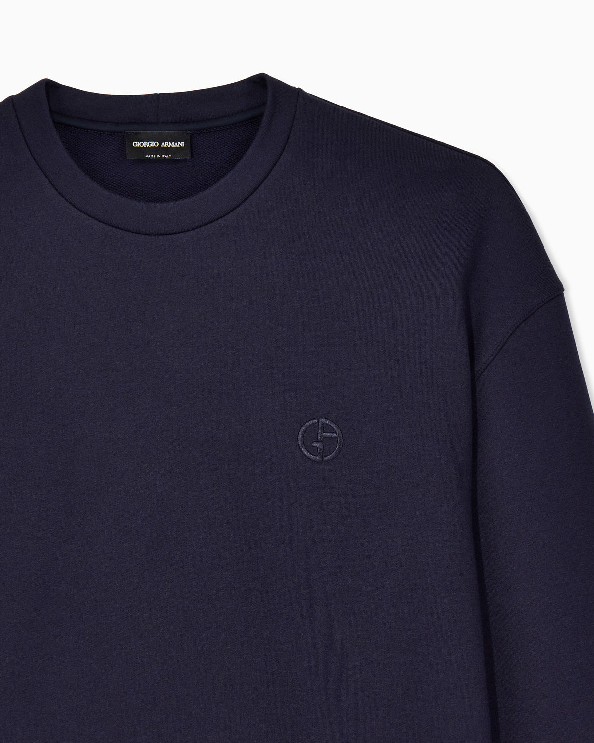 Cotton and cashmere crew-neck sweatshirt