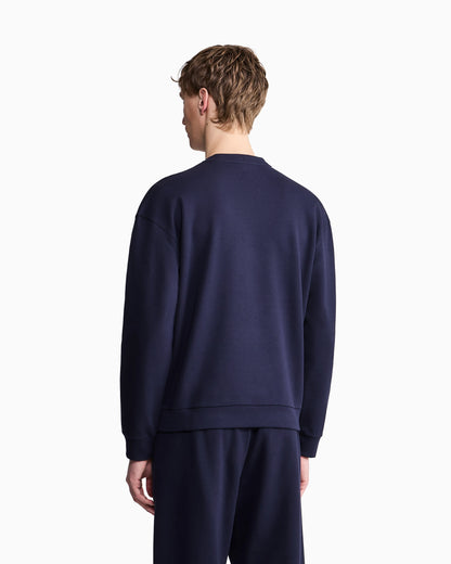 Cotton and cashmere crew-neck sweatshirt