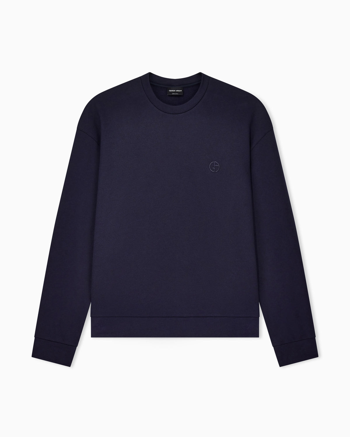 Cotton and cashmere crew-neck sweatshirt