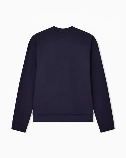 Cotton and cashmere crew-neck sweatshirt