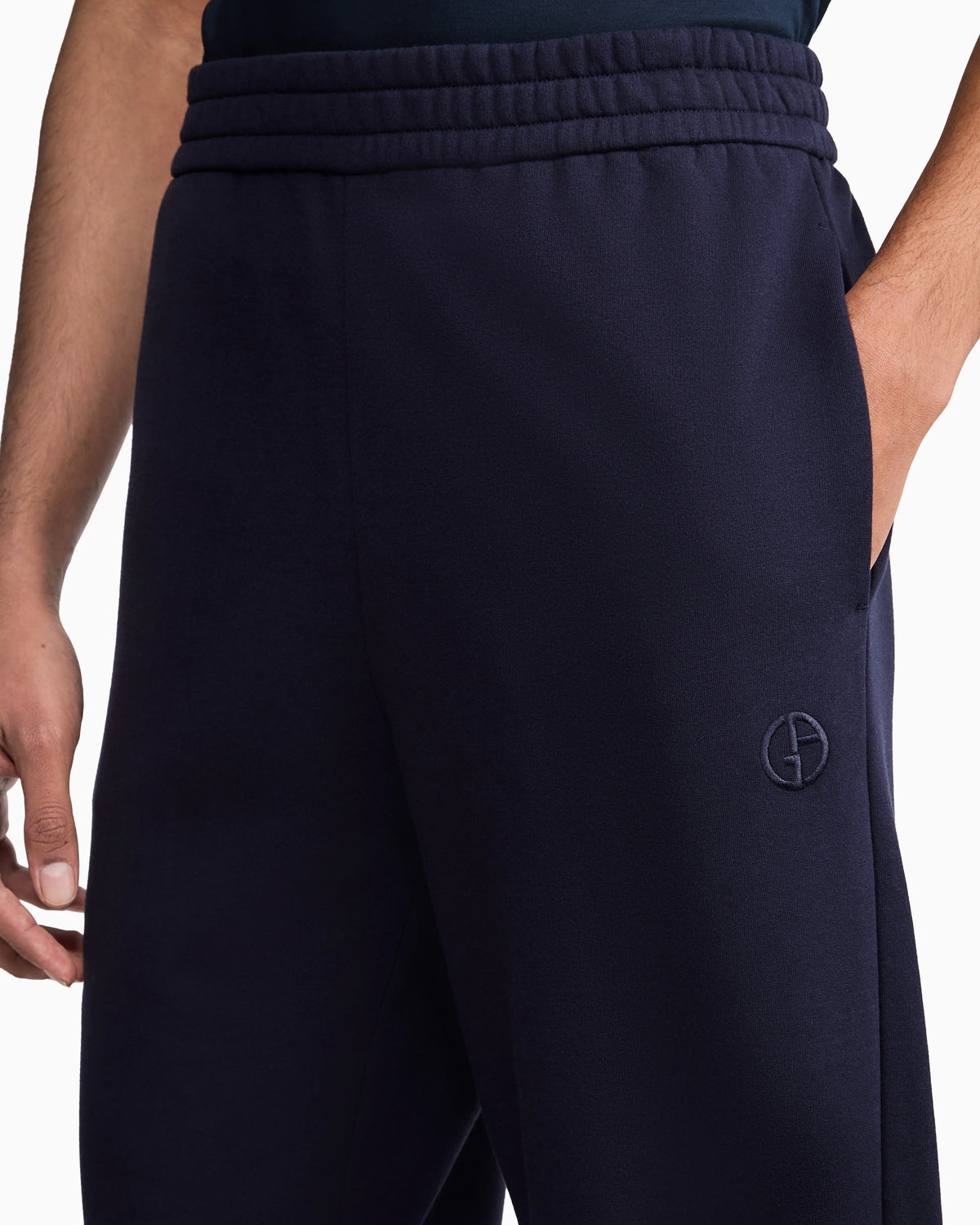 Cotton and cashmere joggers