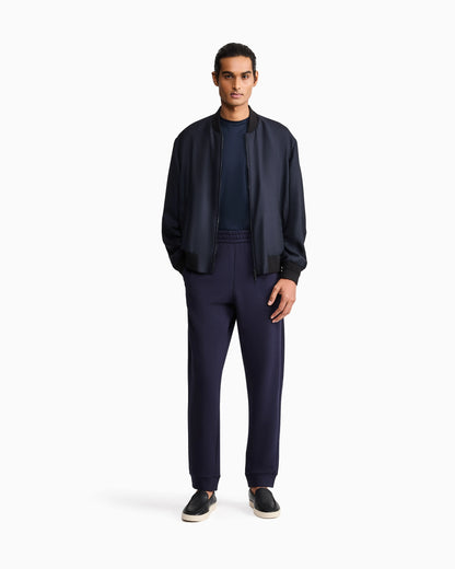 Cotton and cashmere joggers