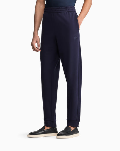 Cotton and cashmere joggers