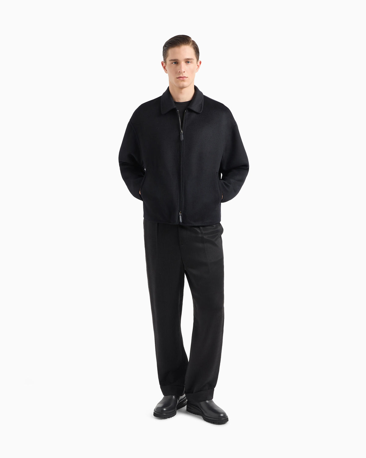 Double cashmere cloth blouson