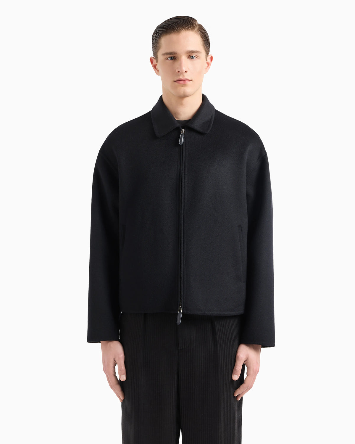 Double cashmere cloth blouson