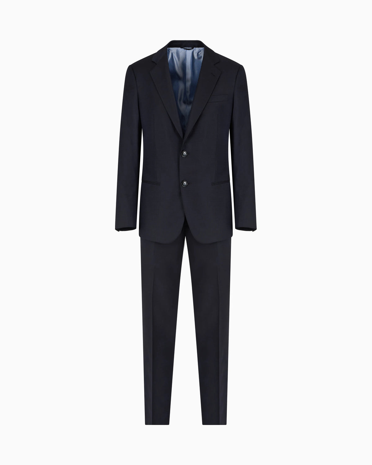 Manhattan line virgin-wool single-breasted suit