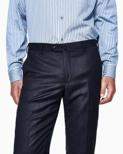 Manhattan Line single-breasted suit in houndstooth wool and cashmere
