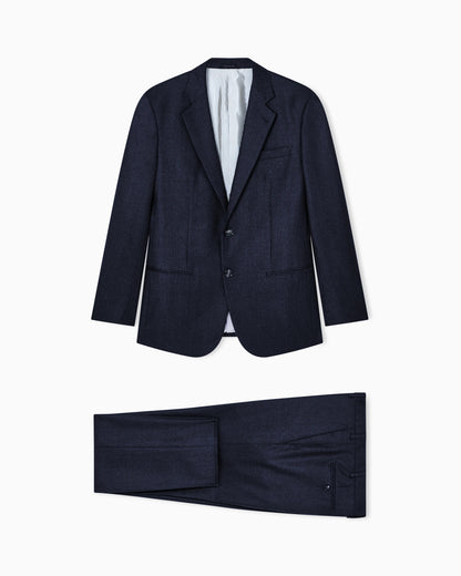Manhattan Line single-breasted suit in houndstooth wool and cashmere