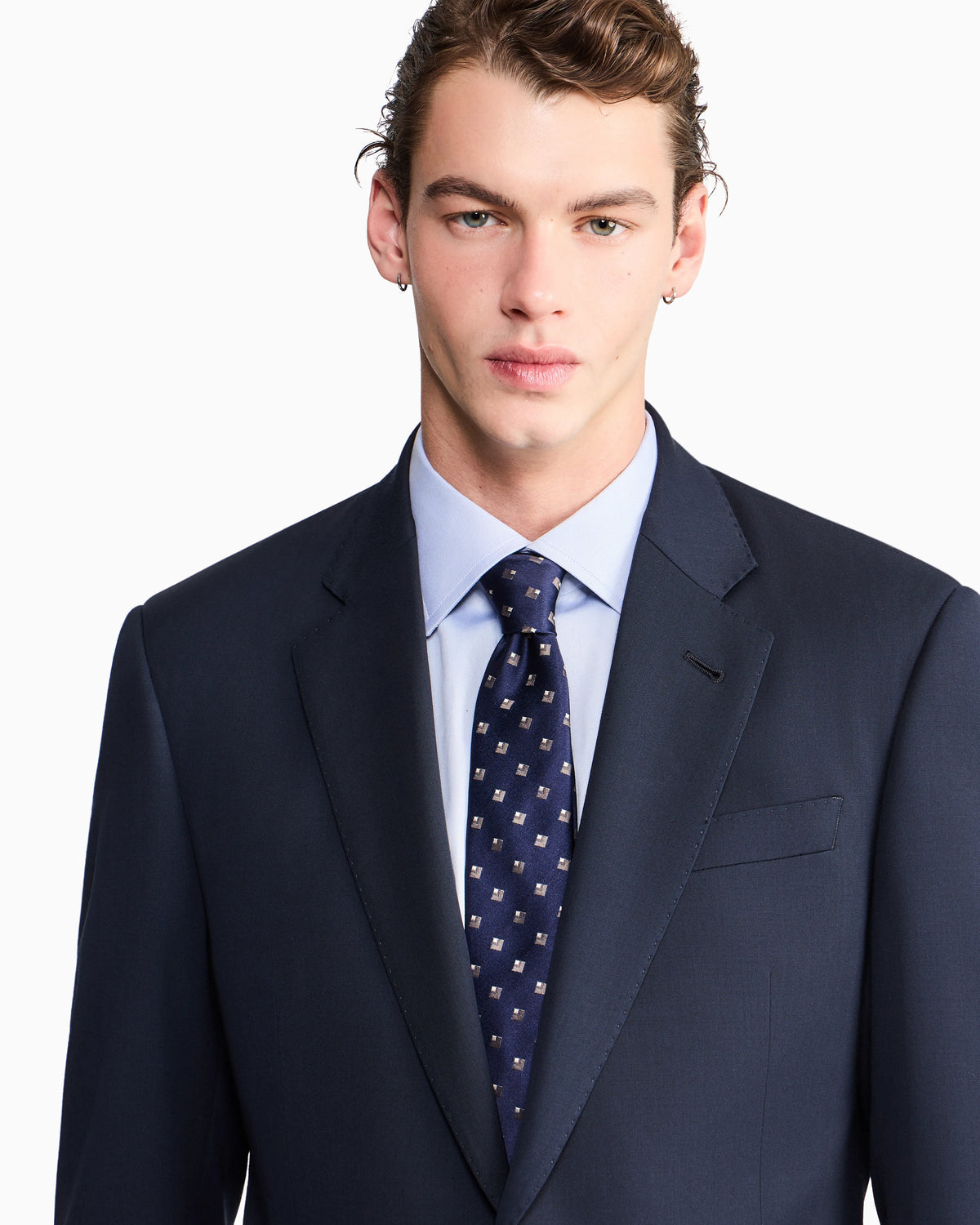 Regular-fit shirt in cotton twill